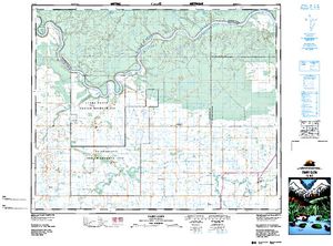 NTS 50k map for Saskatchewan River, Saskatchewan