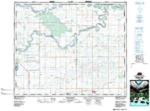 NTS 50k map for South Saskatchewan River, Alberta