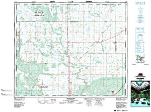 NTS 50k map for Sturgeon Lake, Saskatchewan