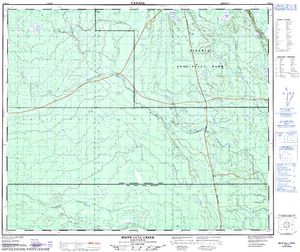 NTS 50k map for Mackie Lake, Saskatchewan