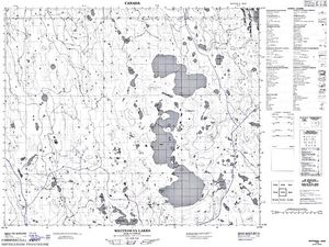 NTS 50k map for Clarence Lake, Saskatchewan