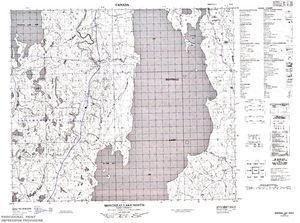 NTS 50k map for Mile 3 Lake, Saskatchewan