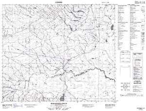 NTS 50k map for Jayjay Lake, Saskatchewan