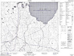 NTS 50k map for Lac la Ronge, Saskatchewan