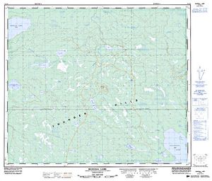 NTS 50k map for Weyakwin Lake, Saskatchewan