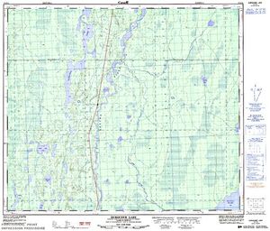 NTS 50k map for Doré Lake, Saskatchewan