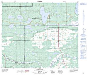 NTS 50k map for Greig Lake, Saskatchewan