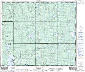 NTS 50k map for Short Creek, Saskatchewan