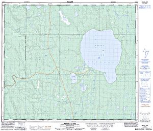NTS 50k map for Fern Lake, Saskatchewan