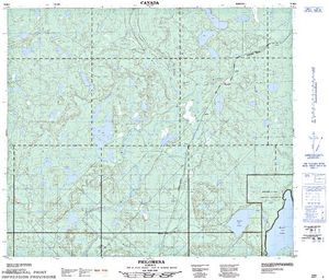 NTS 50k map for Heart Lake, Alberta