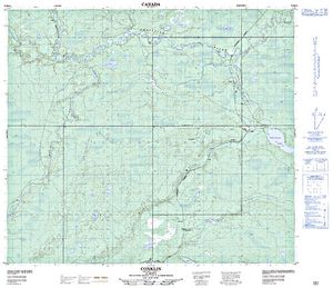 NTS 50k map for Wappau Lake, Alberta