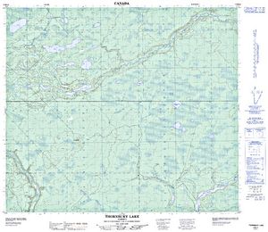 NTS 50k map for Wappau Lake, Alberta