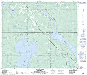NTS 50k map for Peter Pond Lake, Saskatchewan