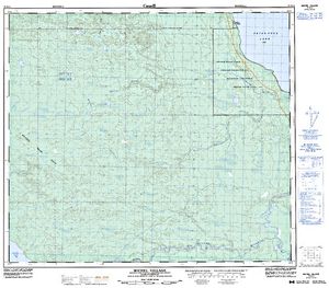 NTS 50k map for Peter Pond Lake, Saskatchewan