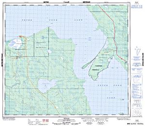 NTS 50k map for Churchill Lake, Saskatchewan