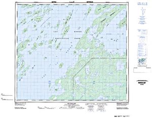 NTS 50k map for Lac la Ronge, Saskatchewan