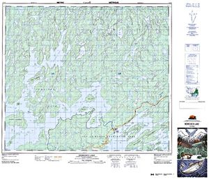 NTS 50k map for Lac la Ronge, Saskatchewan