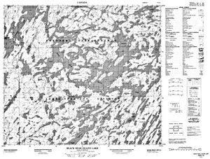 NTS 50k map for Besnard Lake, Saskatchewan