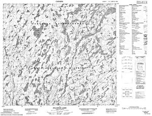 NTS 50k map for Lower Foster Lake, Saskatchewan