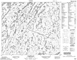NTS 50k map for Lower Foster Lake, Saskatchewan