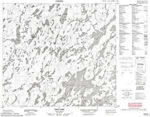 NTS 50k map for Lower Foster Lake, Saskatchewan