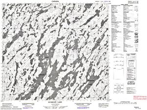 NTS 50k map for Geikie River, Saskatchewan