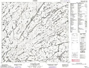 NTS 50k map for Wathaman River, Saskatchewan