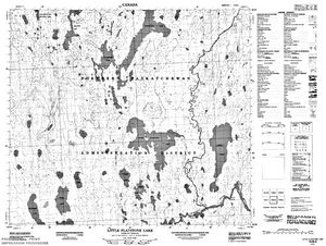 NTS 50k map for Frobisher Lake, Saskatchewan