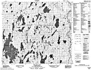 NTS 50k map for Frobisher Lake, Saskatchewan