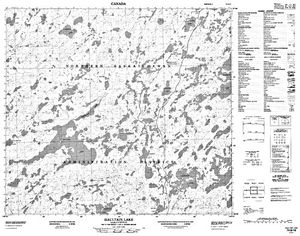 NTS 50k map for Costigan Lake, Saskatchewan