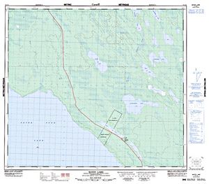 NTS 50k map for Peter Pond Lake, Saskatchewan