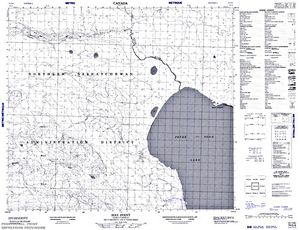 NTS 50k map for Peter Pond Lake, Saskatchewan