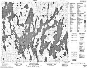 NTS 50k map for Frobisher Lake, Saskatchewan