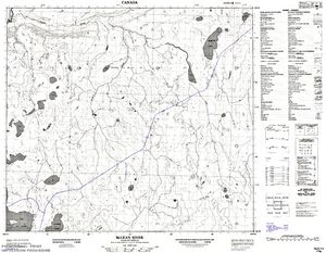 NTS 50k map for Clearwater River, Alberta