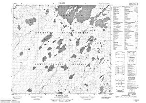 NTS 50k map for Clearwater River, Alberta
