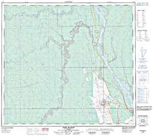 NTS 50k map for Athabasca River, Alberta