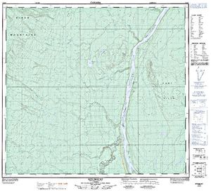 NTS 50k map for Athabasca River, Alberta