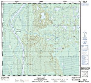 NTS 50k map for Athabasca River, Alberta