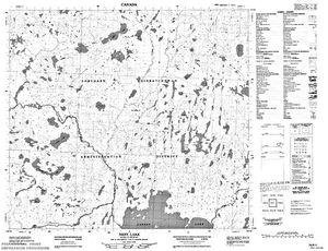 NTS 50k map for Clearwater River, Alberta