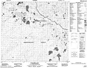 NTS 50k map for Clearwater River, Alberta