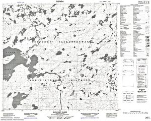 NTS 50k map for Clearwater River, Alberta