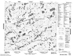 NTS 50k map for Clearwater River, Alberta