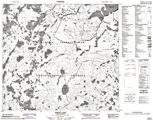 NTS 50k map for Cree Lake, Saskatchewan
