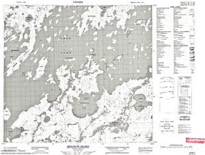 NTS 50k map for Cree Lake, Saskatchewan