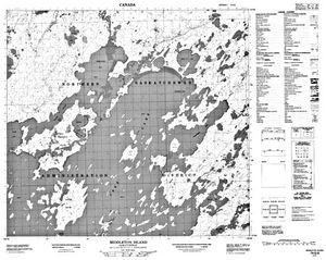 NTS 50k map for Cree Lake, Saskatchewan