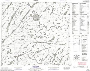NTS 50k map for Wathaman River, Saskatchewan