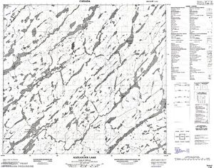 NTS 50k map for Geikie River, Saskatchewan