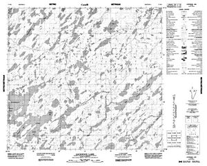 NTS 50k map for Geikie River, Saskatchewan