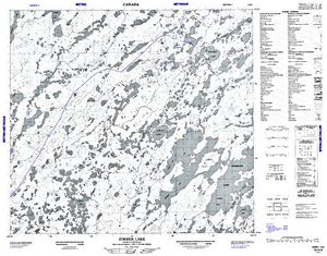 NTS 50k map for Costigan Lake, Saskatchewan