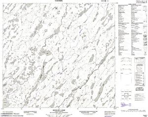 NTS 50k map for Geikie River, Saskatchewan